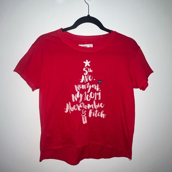 Abercrombie & Fitch Other - Abercrombie & Fitch Red Graphic T-Shirt Girls 13/14 and 9/10‎
